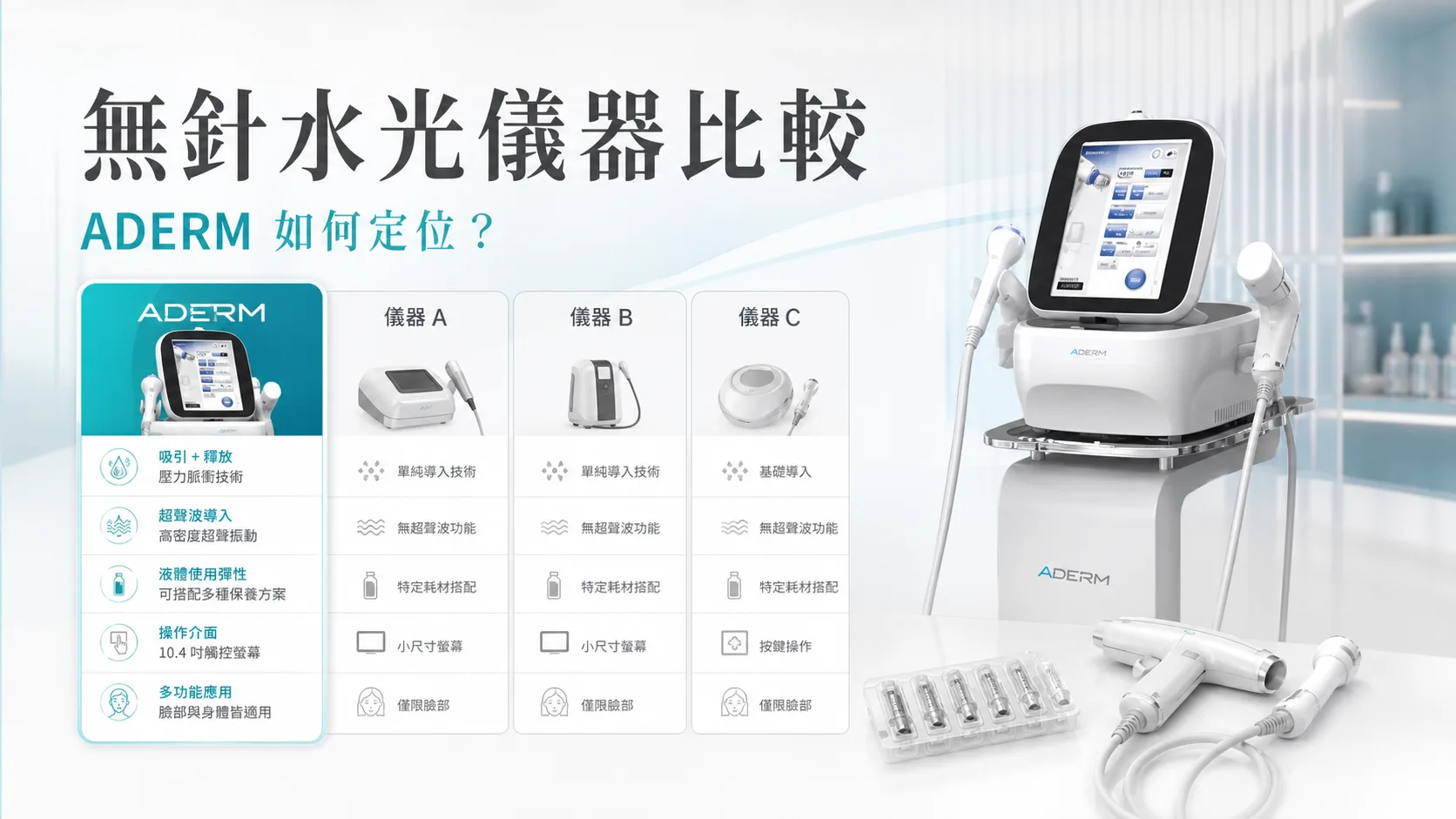 ADERM 與其他無針導入儀器有什麼不同?
