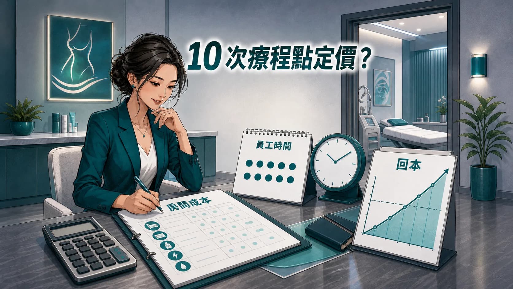 課程式 EMS 療程怎樣定價?10 次療程的房間成本與回本