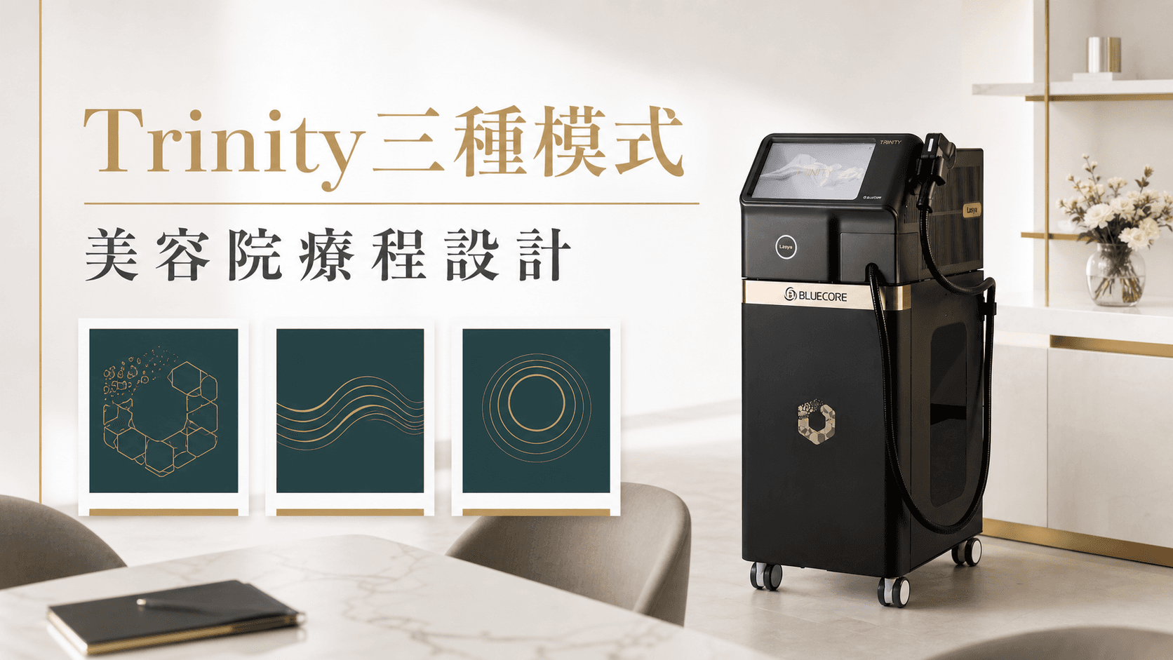 Trinity三種模式療程設計|鑽白緊緻、彈力新生、輪廓立體點樣配套?