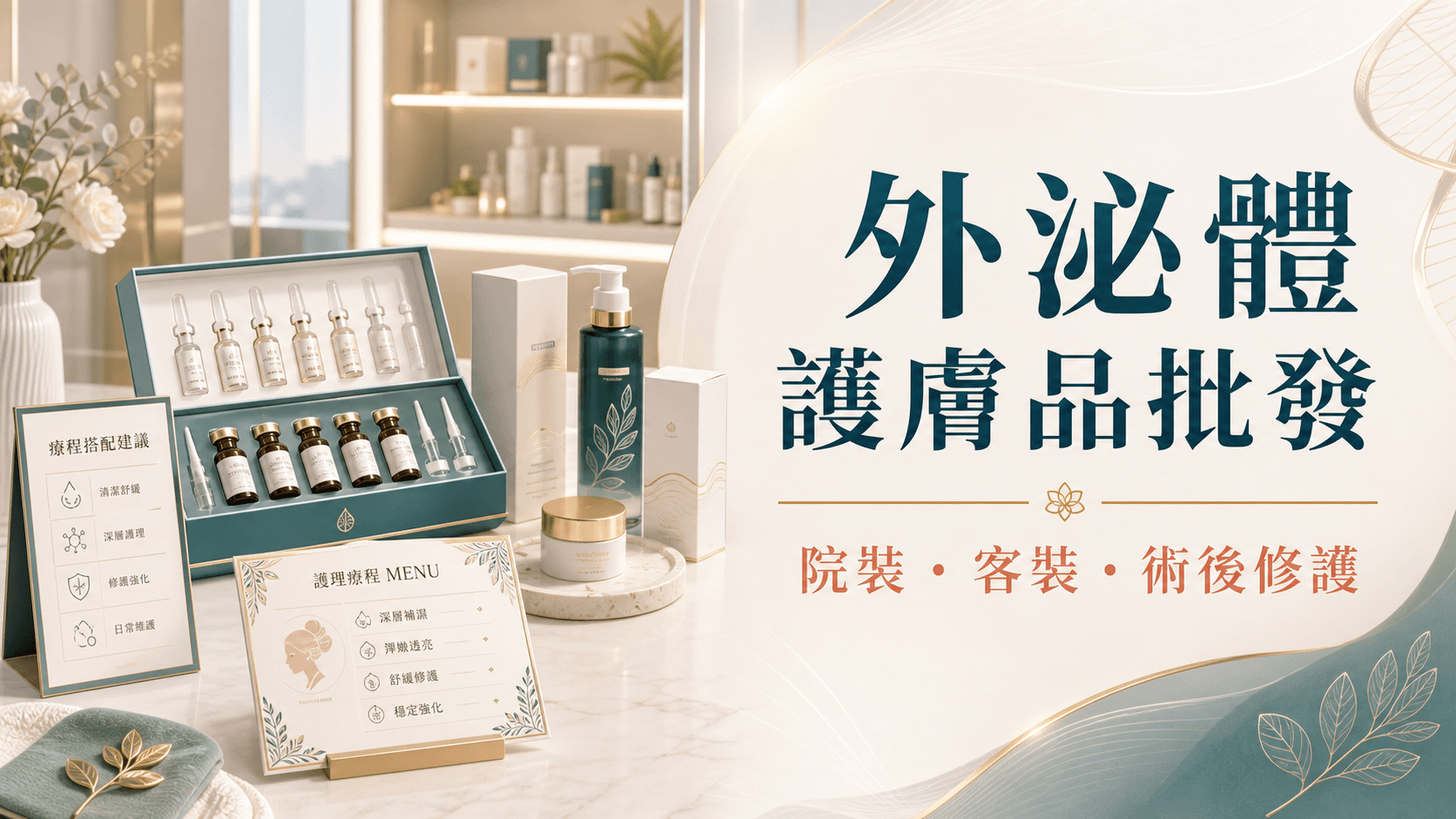 外泌體護膚品批發指南|Exosome修復、頭皮與術後護理點樣配套?