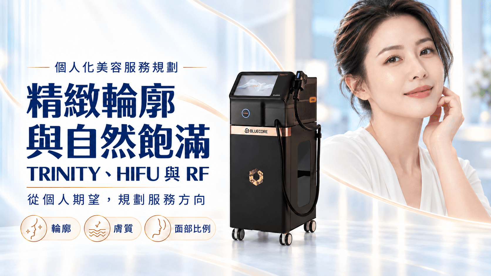 精緻輪廓與自然飽滿:TRINITY、HIFU與RF的個人化服務規劃