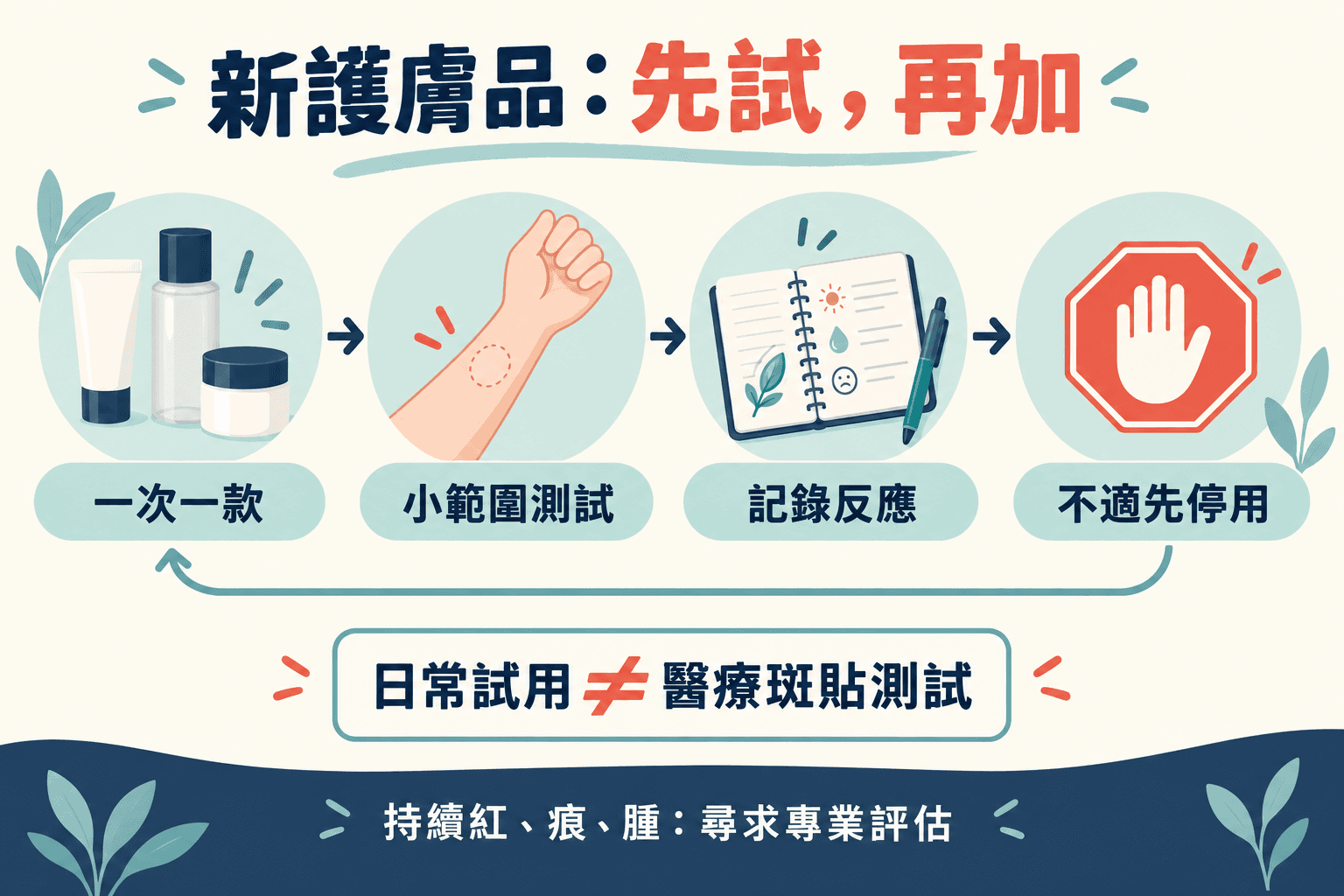 敏感肌轉護膚品怎樣試?日常試用、斑貼測試與Facial評估